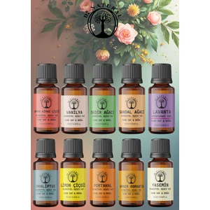 Di Natural Muhteşem Set 10*10ML  Esansiyel Uçucu Koku Yağı Aromaterapi Yağı Buhurdanlık Yağı Difüzör Esansı Ortam Oda Kokusu