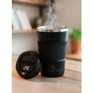 Bloom Picks 380 mL Şık Tasarım Çift Katmanlı Paslanmaz Çelik Termos Bardak Sızdırmaz Sıcak-Soğuk Araç Uyumu