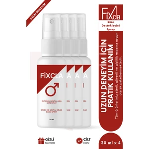 Erkek Süre Destekleyici 4’lü Set – 30 ml Sprey, Uzun Deneyim ve Pratik Kullanım