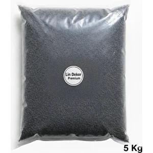 Lin Dekor Premium Siyah Akvaryum Kumu 1-3 mm 5 kg - Bitkili Akvaryumlara Uygun