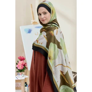 Gelincik Desen Bambu Şal