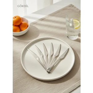 Tuana 6 Adet Sade Çelik Yemek Bıçağı Takımı