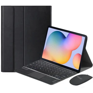 Honor Pad V9 ile Uyumlu Bluetooth Touchpad Klavye+Bluetooth Mouse+Standlı Kılıf-Bkk7