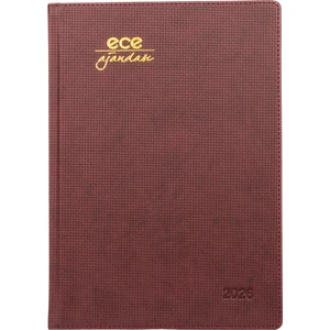 Ece Ajandası Ece-Çeşme Bordo Haftalık 19,5X28 2026