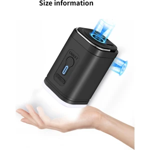 Glampıng 3'ü 1 Arada Taşınabilir USB Şarjlı Elektrikli Hava Pompası – Şişirme/çekme & LED Işıklı