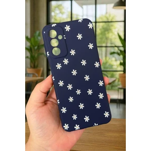 Vip Case Samsung Galaxy M13 Uyumlu Mini Papatya Desenli Silikon Darbe Emici Klasik Korumalı Rubber Kılıf