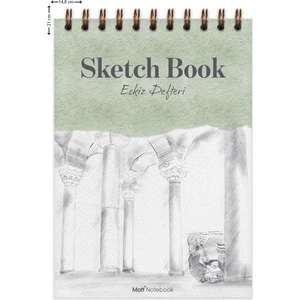 Matt Notebook A5 Eskiz Defteri Sketch Book 50 Yaprak 150 gr Kalın Kağıt