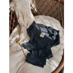 Etiket Detaylı Mevsimlik Kız Takım 1-10 Yaş Lacivert