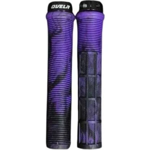 Scooter & Bisiklet Uyumlu Alyanlı Desenli Elcik 135MM Mor/siyah