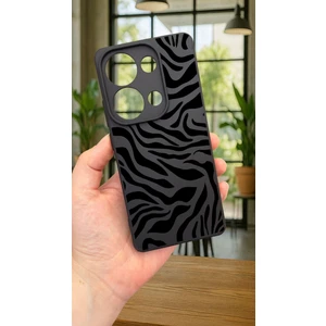 Vip Case Redmi Note 13 4g Uyumlu Zebra Desenli Silikon Darbe Emici Klasik Korumalı Rubber Kılıf