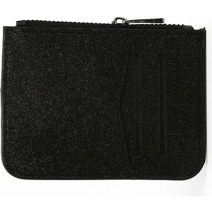 Parlak Simli Fermuar Kapamalı Cüzdan Bölümlü Şıkırtılı Kadın Kartlık