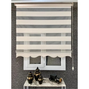 Geniş Plise Etek Dilimli Zebra Stor Güneşlik Perde