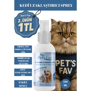Pet's Fav Kedi Tuvalet Eğitimi, Doğal Uzaklaştırıcı Sprey, Caydırıcı, Tırmalama ve Isırma Önleyici