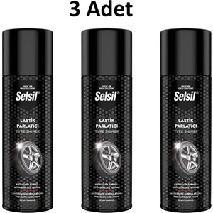 3 Adet Selsil lastik Parlatıcı 500 ML