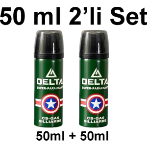 Erolav 2'li Delta Biber Gazı 50ML Taşınabilir Savunma Sprey Seti