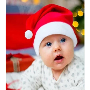 Bebek Noel Baba Şapkası Polar