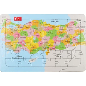 36 Parça Türkiye Haritası Yapboz
