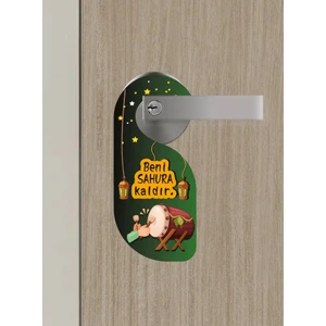 Beni Sahura Kaldır Kapı Askısı Kapı Uyarı Levhası