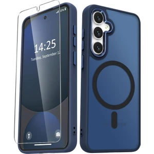 Kip GSM Samsung Galaxy A56 Uyumlu Ekran Koruyuculu Kılıf Magsafe Sarj Destekli Kamera Çıkıntılı Mat Kapak