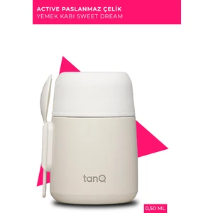 Ömür Boyu Garantili Bento Paslanmaz Çelik Yemek-Mama Termosu Sweet Dreams 0.50 Lt- (17 Oz)