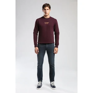 Lee Cooper Frose Erkek O Yaka Sweatshirt Mürdüm