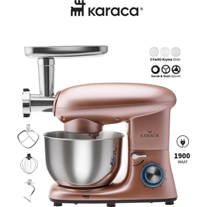 1900W 5,5 Litre Çırpma Karıştırma, Yoğurma Kıyma ve Hamur Yoğurma Makinesi & Mutfak Şefi