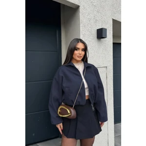 Zeynep Öykü Style Kadın Kaşe Bomber Ceket