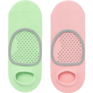 Katia & Bony Kadın 2'li Asta Yoga / Pilates Step Çorap Açık Yeşil / Pembe