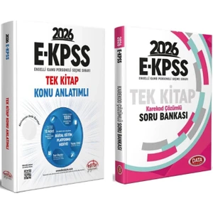 Data Yayınları Editör Yayınları 2026 Ekpss Tek Kitap Konu Anlatımlı ve Data Soru Bankası Seti 2 Kitap