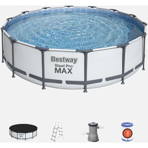 Bestway® 56950 Steel Pro MAX™ Prefabrik Yer Üstü Çember Havuz Seti 4,27 m x 1,07 m