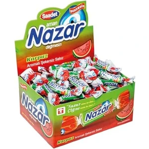 Nazar Şekersiz Sakız 100'LÜ Kutu Karpuz