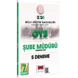 Yargı Yayıncılık Yargı Yayınları 2026 Meb Personelleri Için Gys Şube Müdürü Kadrosu Için 5 Deneme