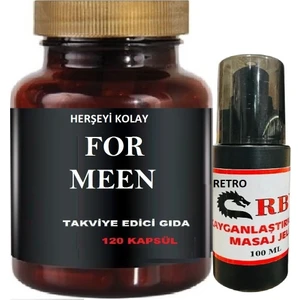 Man Özel Süre Destek Ürünü 120 Kapsül Erkeklere özel Ginseng Çakşır ilaveli