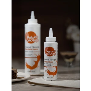 Melwiss Chocolate Karamel Aromalı Çikolata Sosu 300 Gr- Waffle Pankek Sosu 