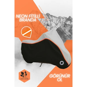 Turuncu Fitilli Honda Sh 125İ Motosiklet Brandası-Gri-Siyah-(4mevsim)