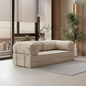 EVS Home 90X180 Kanepe: Yıkanabilir Fitilli Kadife Kumaş 50 Dns Bondex Sünger Koltuk Çok Amaçlı Aktivite Relax Koltuk