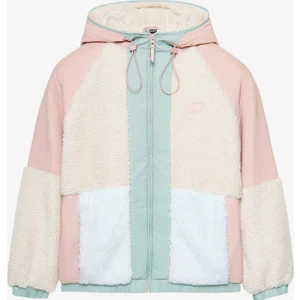 W Outdoor Fleece Full Zip Sherpa Kadın Pembe Mont S232311-0273