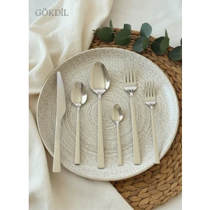 Tuana 36 Parça Sade 6 Kişilik Çelik Çatal & Kaşık & Bıçak Takımı