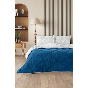 Evoria Çift Kişilik Wellsoft Yorgan Uyku Seti Lastikli Çarşaf+Yastık Kılıflı Çift Kişilik Uyku Seti