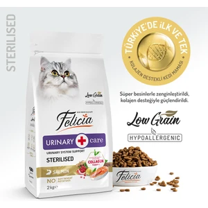 Kolajen Destekli Hipoalerjenik Somonlu Kısırlaştırılmış Yetişkin Kedi Maması 2KG