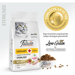 Kolajen Destekli Hipoalerjenik Tavuklu Kısırlaştırılmış Yetişkin Kedi Maması 2KG