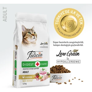 Kolajen Destekli Hipoalerjenik Tavuklu Yetişkin Kedi Maması 12KG