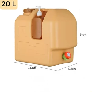 Açık Su Konteyneri Piknik Kamp Içme Kova Depolama Taşıyıcı  20L