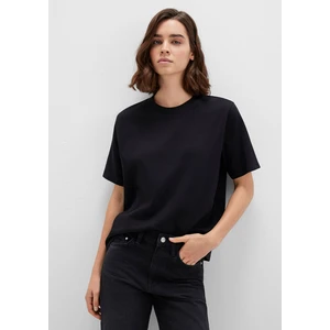 Siyah Basic Interlok Tişört 1613820-900