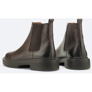 Erkek Kahverengi %100 Deri Esnek Taban Chelsea Bot A42Y8016