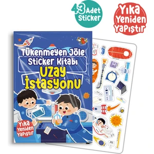 Uçan Kitap Tükenmeyen Jöle Sticker Kitabı - Uzay Istasyonu