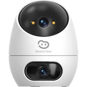 Beans View D220 2K + 2K | Akıllı İç Mekan Wifi IP Güvenlik Kamerası | 360° Hareket Takibi | Renkli Gece Görüşü | Otomatik Takip Özelliği | Bebek ve Ev İç Mekan Kamerası | Beans View by Ezviz