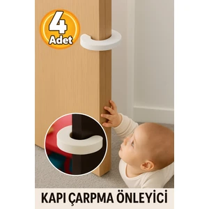 Anı Ofis Kırtasiye Kapı Çarpma Önleyici 4’lü Set – Bebek Güvenlik Köpük Kapı Stoperi, Parmak Koruyucu