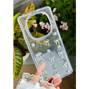 Go Aksesuar Redmi Note 14 Pro Plus 5g Uyumlu 3D Tasarımlı Mini Fiyonk Oyuncaklı Silikon Kılıf