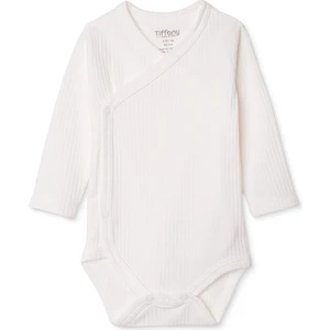 Unisex Zıbın Body Interlok V Yaka Uzun Kol